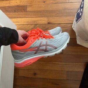 Asics Women's Sneakers - Gray and Orange